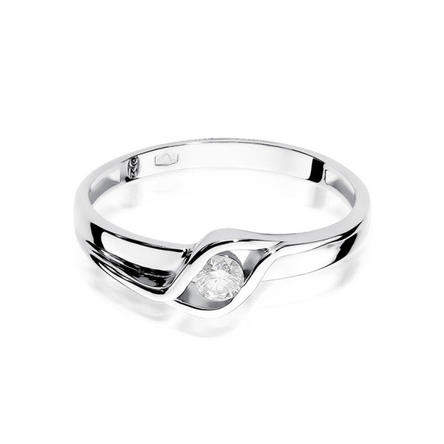 Inel Aur 14K cu Diamant Natural 0.10 ct, imaginea 5 din 11