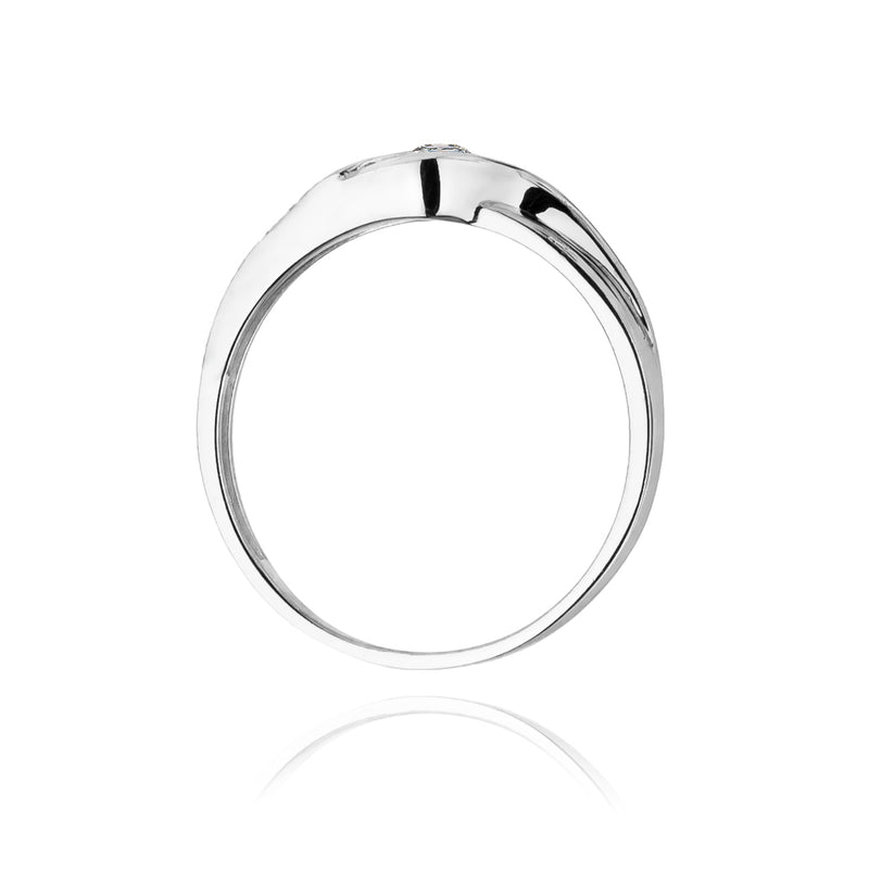 Inel Aur 14K cu Diamant Natural 0.10 ct, imaginea 6 din 11