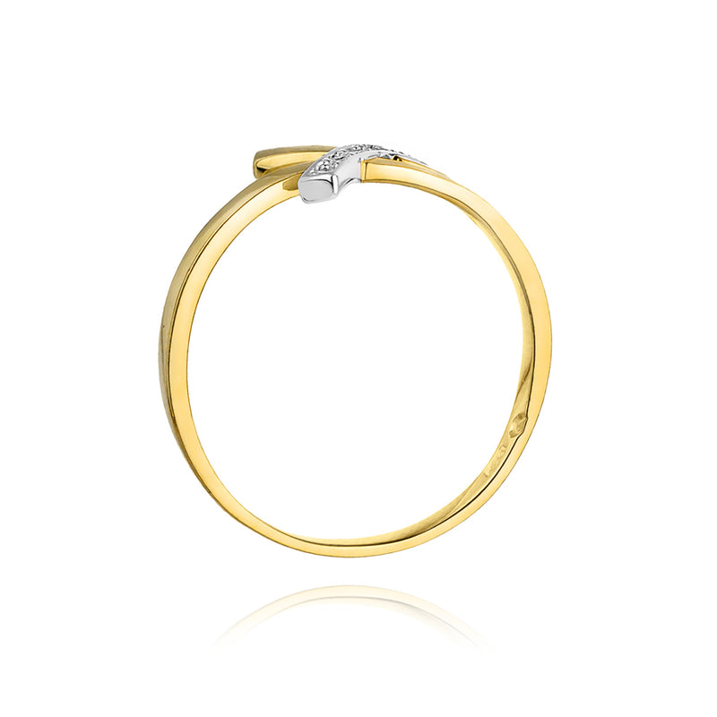 Inel Aur 14K cu Diamante Naturale 0.02 ct, imaginea 3 din 11