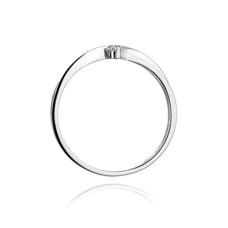 Inel Aur 14K cu Diamant Natural 0.04 ct, imaginea 6 din 11