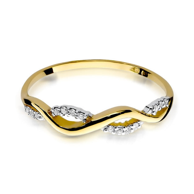 Inel Aur 14K cu Diamante Naturale 0.07 ct, imaginea 2 din 11