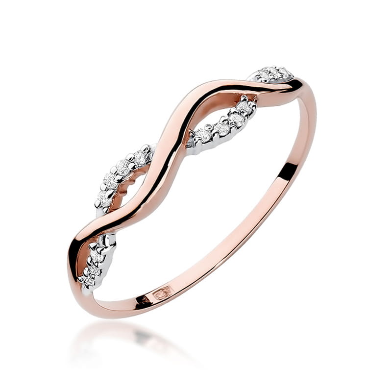Inel Aur 14K cu Diamante Naturale 0.07 ct, imaginea 8 din 11