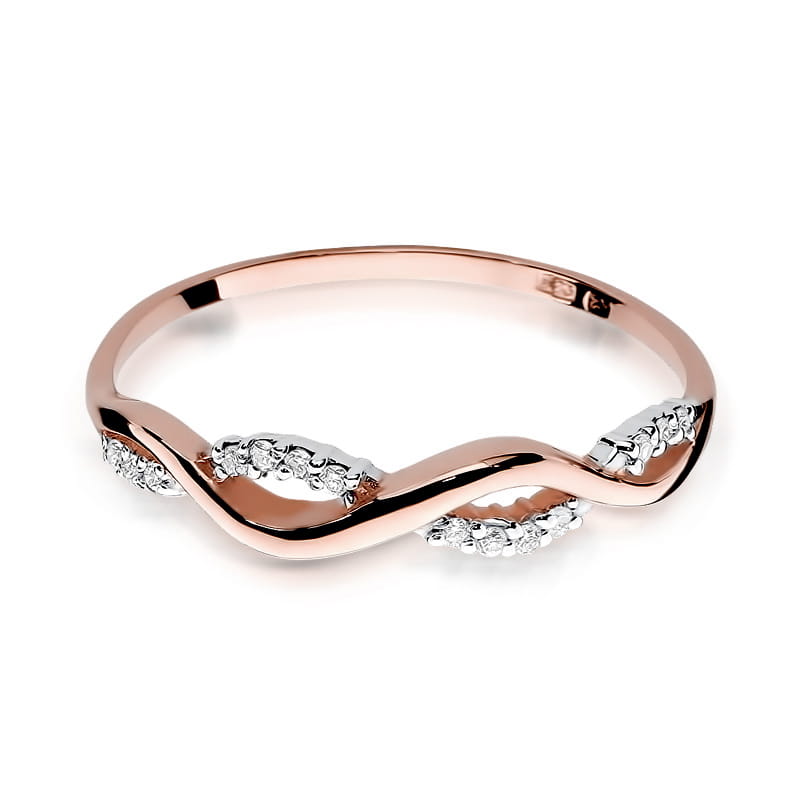 Inel Aur 14K cu Diamante Naturale 0.07 ct, imaginea 9 din 11
