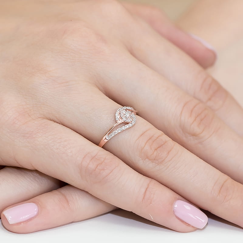 Inel Aur 14K cu Diamante Naturale 0.17 ct, imaginea 11 din 11
