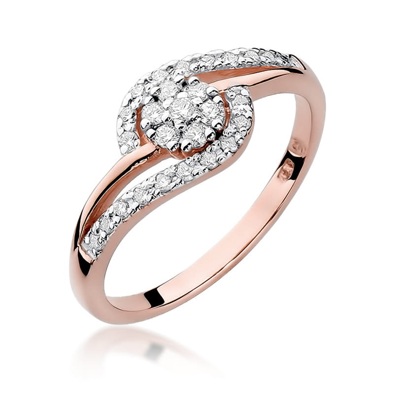 Inel Aur 14K cu Diamante Naturale 0.17 ct, imaginea 8 din 11