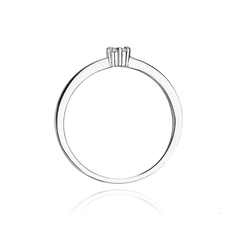 Inel Aur 14K cu Diamante Naturale 0.04 ct, imaginea 6 din 11