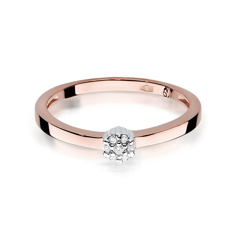 Inel Aur 14K cu Diamante Naturale 0.04 ct, imaginea 9 din 11