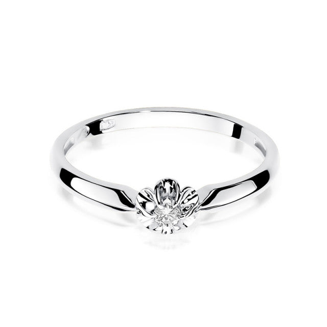 Inel Aur 14K cu Diamant Natural 0.04 ct, imaginea 7 din 11