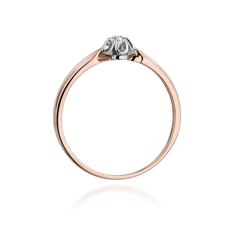 Inel Aur 14K cu Diamant Natural 0.04 ct, imaginea 10 din 11