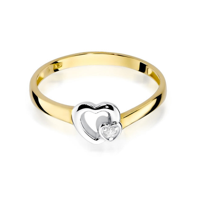 Inel Aur 14K cu Diamant Natural 0.02 ct, imaginea 2 din 11