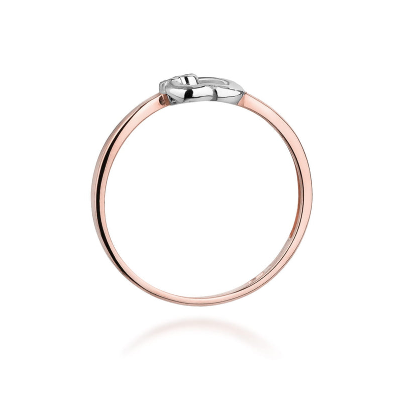 Inel Aur 14K cu Diamant Natural 0.02 ct, imaginea 10 din 11
