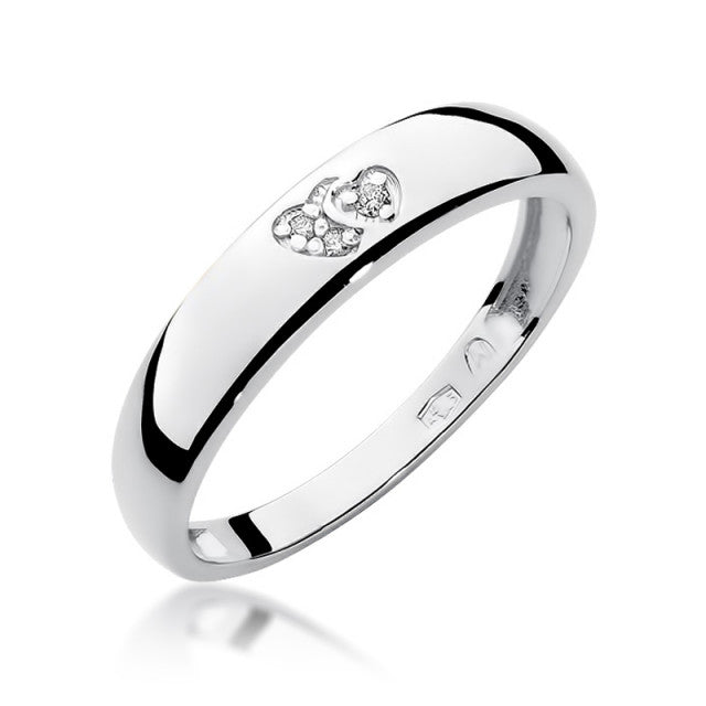 Inel Aur 14K cu Diamante Naturale 0.02 ct, imaginea 4 din 11
