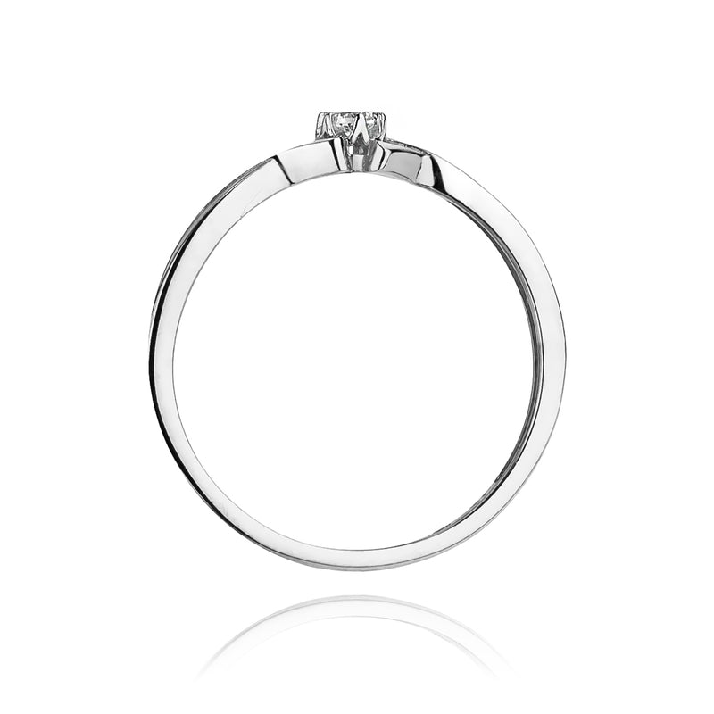 Inel Aur 14K cu Diamant Natural 0.04 ct, imaginea 5 din 11