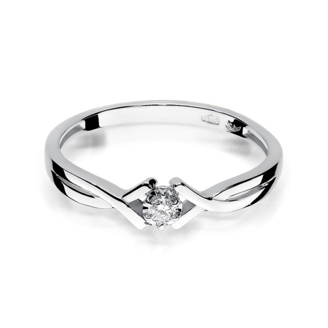 Inel Aur 14K cu Diamant Natural 0.04 ct, imaginea 6 din 11