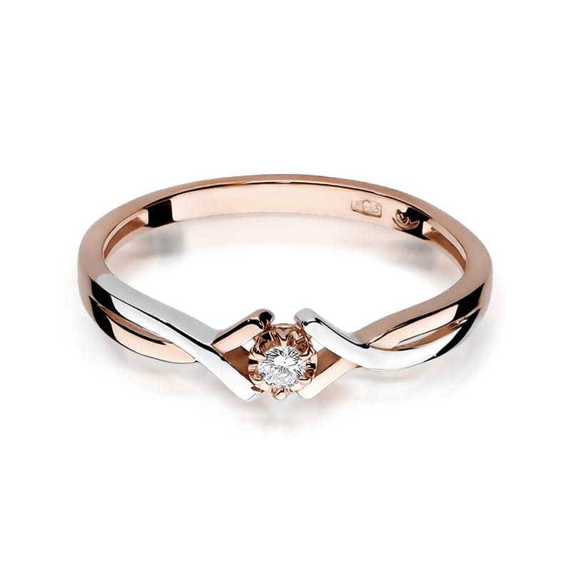 Inel Aur 14K cu Diamant Natural 0.04 ct, imaginea 9 din 11