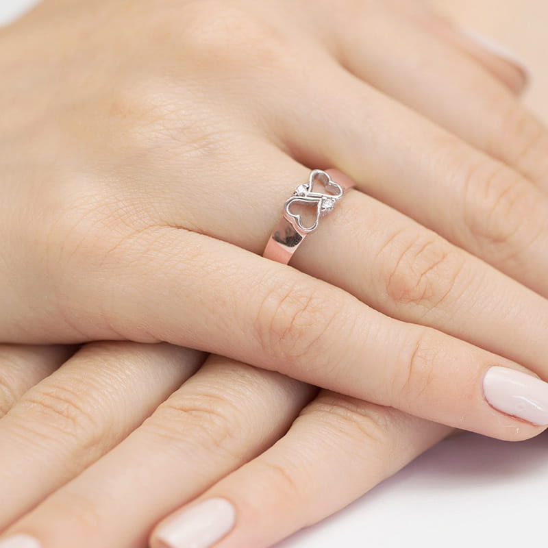 Inel Aur 14K cu Diamante Naturale 0.04 ct, imaginea 11 din 11
