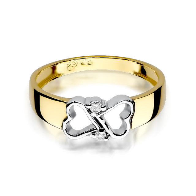Inel Aur 14K cu Diamante Naturale 0.04 ct, imaginea 2 din 11