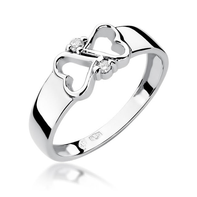 Inel Aur 14K cu Diamante Naturale 0.04 ct, imaginea 4 din 11