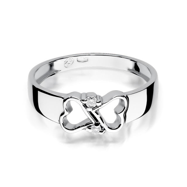 Inel Aur 14K cu Diamante Naturale 0.04 ct, imaginea 5 din 11