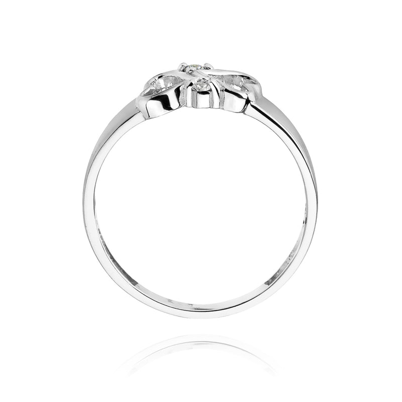 Inel Aur 14K cu Diamante Naturale 0.04 ct, imaginea 6 din 11