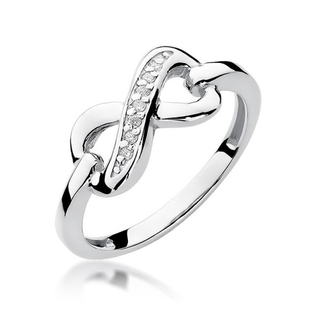 Inel Aur 14K cu Diamante Naturale 0.04 ct, imaginea 4 din 11