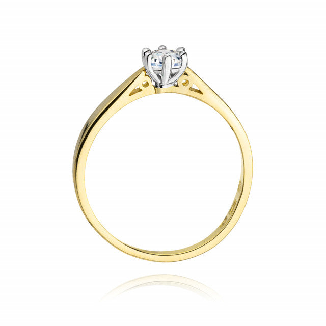 Inel Aur 14K cu Diamant Natural 0.30 ct, imaginea 3 din 11