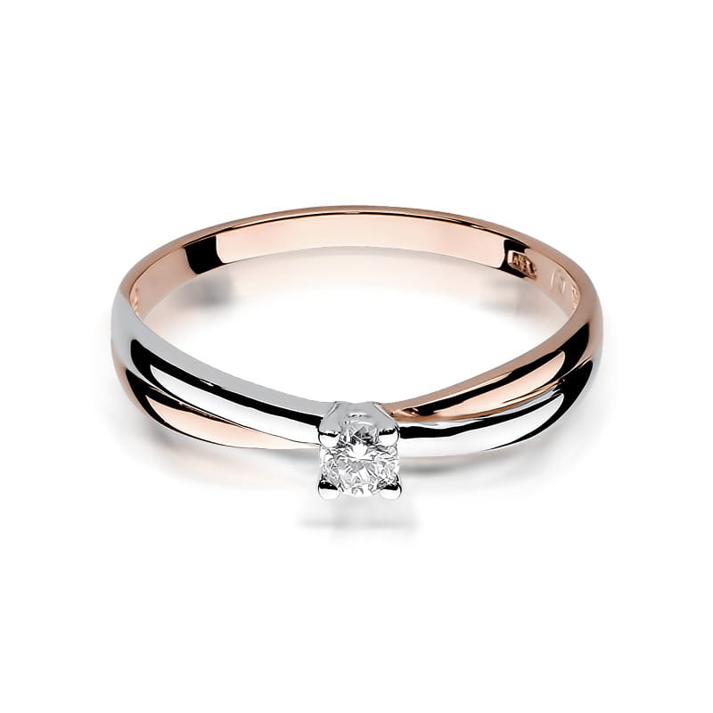 Inel Aur 14K cu Diamant Natural 0.08 ct, imaginea 8 din 9