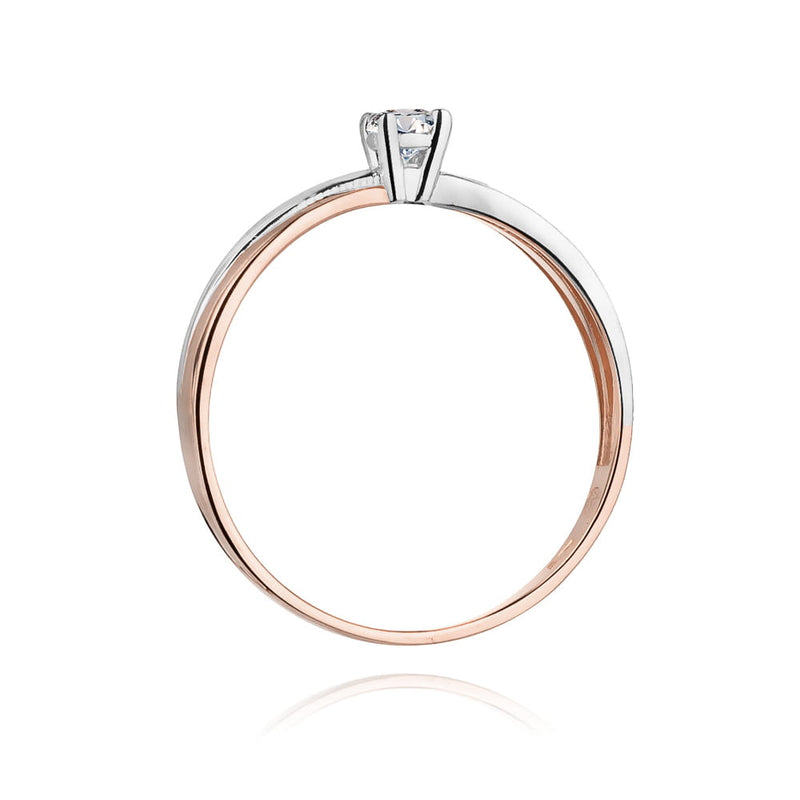 Inel Aur 14K cu Diamant Natural 0.08 ct, imaginea 9 din 9