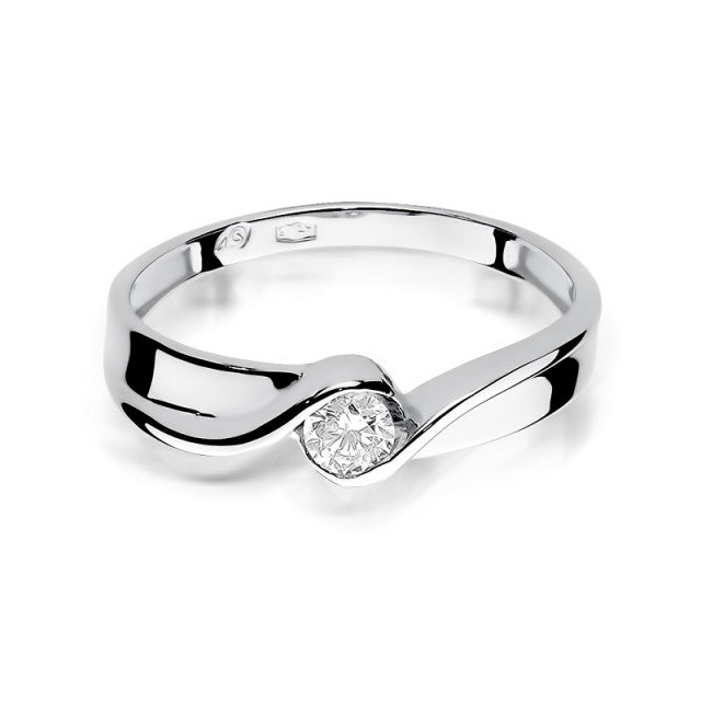 Inel Aur 14K cu Diamant Natural 0.15 ct, imaginea 5 din 11