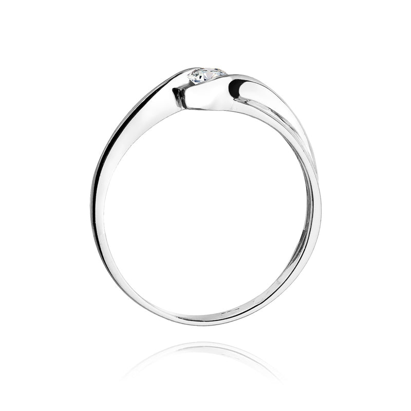 Inel Aur 14K cu Diamant Natural 0.15 ct, imaginea 6 din 11