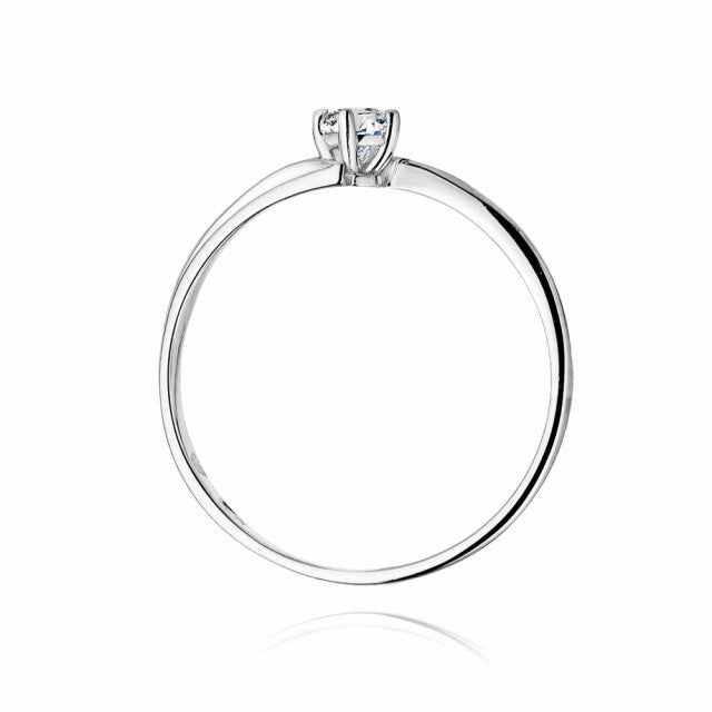 Inel Aur 14K cu Diamant Natural 0.08 ct, imaginea 6 din 10