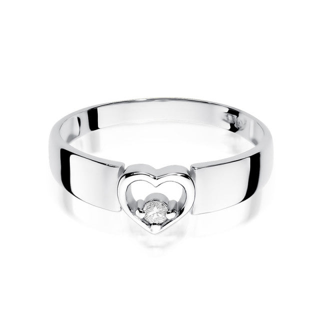 Inel Aur 14K cu Diamant Natural 0.04 ct, imaginea 5 din 11