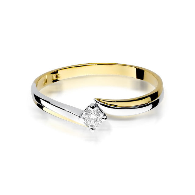 Inel Aur 14K cu Diamant Natural 0.10 ct, imaginea 2 din 10