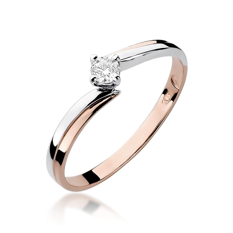 Inel Aur 14K cu Diamant Natural 0.10 ct, imaginea 7 din 10