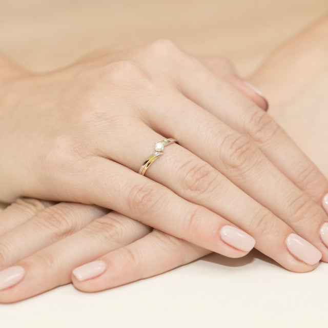 Inel Aur 14K cu Diamant Natural 0.25 ct, imaginea 7 din 11