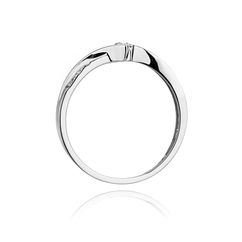 Inel Aur 14K cu Diamante Naturale 0.16 ct, imaginea 6 din 11