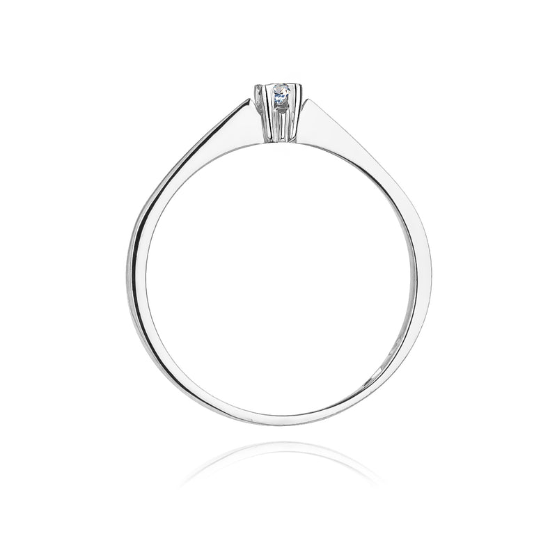 Inel Aur 14K cu Diamant Natural 0.03 ct, imaginea 6 din 11