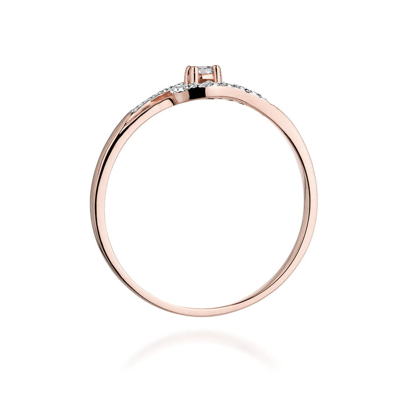 Inel Aur 14K cu Diamante Naturale 0.11 ct, imaginea 10 din 11