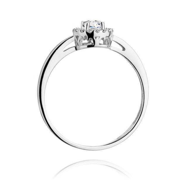 Inel Aur 14K cu Diamante Naturale 0.20 ct, imaginea 6 din 11