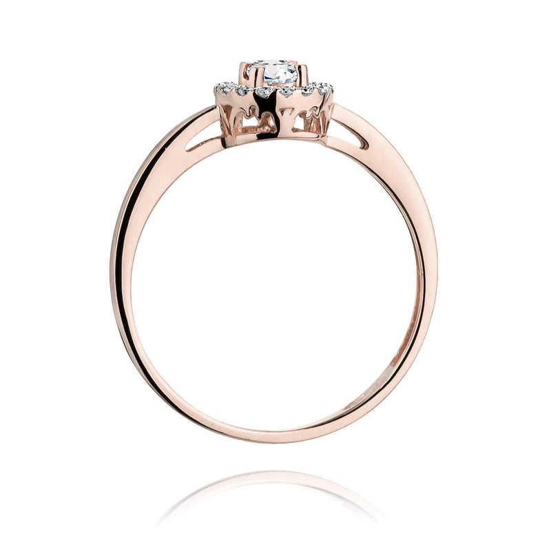 Inel Aur 14K cu Diamante Naturale 0.20 ct, imaginea 10 din 11