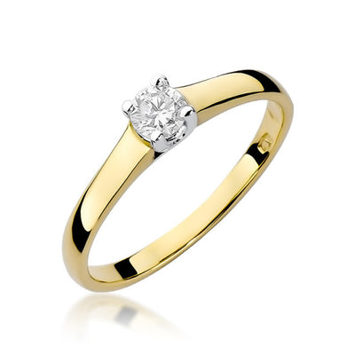 Inel Aur 14K cu Diamant Natural 0.20 ct