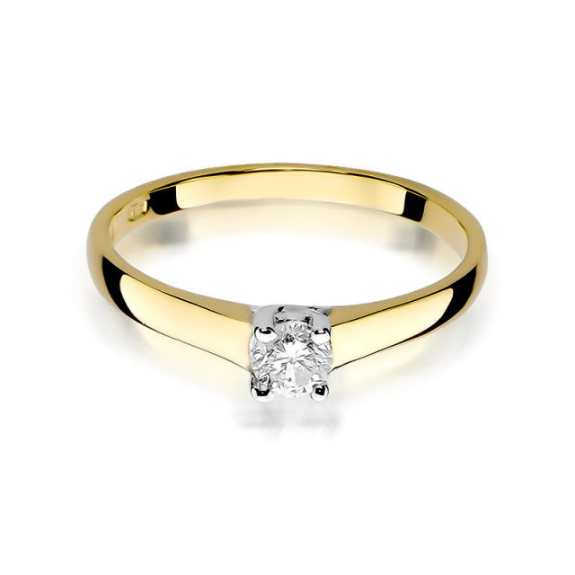 Inel Aur 14K cu Diamant Natural 0.20 ct, imaginea 2 din 11