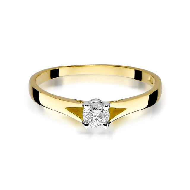 Inel Aur 14K cu Diamant Natural 0.20 ct, imaginea 2 din 11