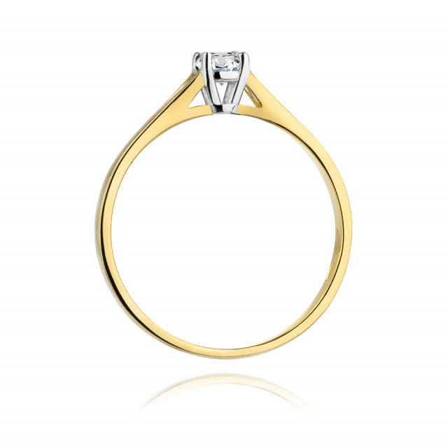 Inel Aur 14K cu Diamant Natural 0.20 ct, imaginea 3 din 11
