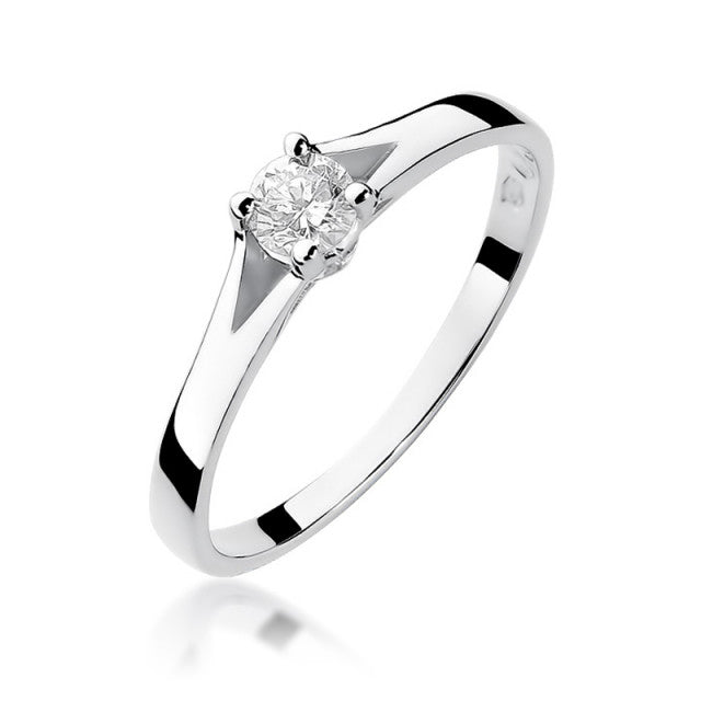 Inel Aur 14K cu Diamant Natural 0.20 ct, imaginea 4 din 11