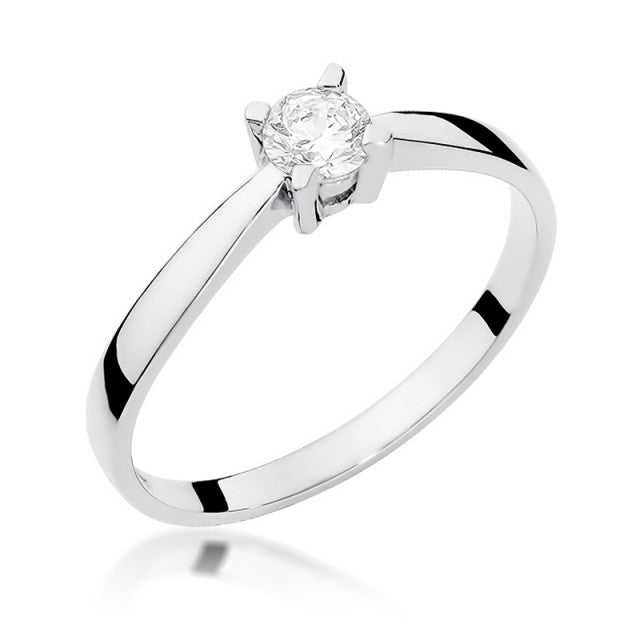 Inel Aur 14K cu Diamant Natural 0.20 ct, imaginea 4 din 11