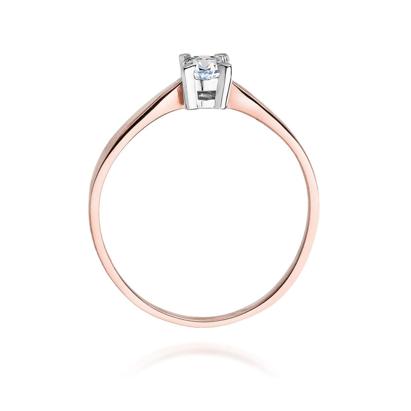 Inel Aur 14K cu Diamant Natural 0.20 ct, imaginea 10 din 11