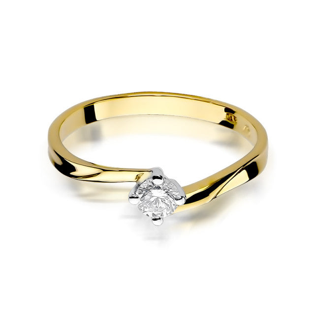 Inel Aur 14K cu Diamant Natural 0.20 ct, imaginea 2 din 11