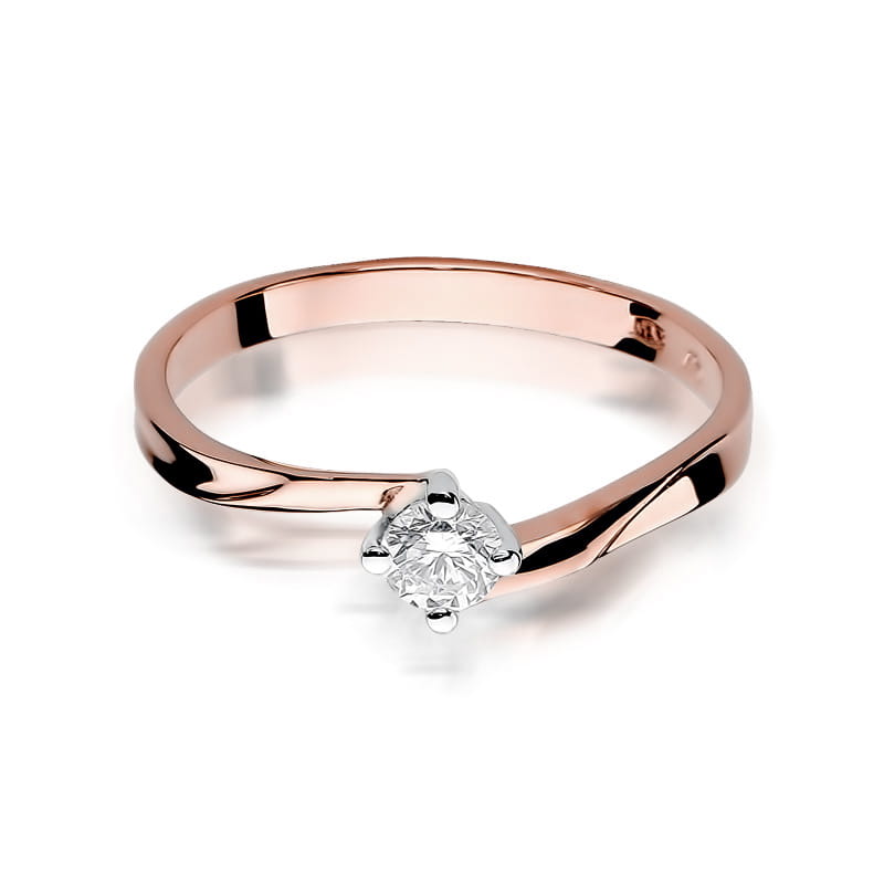 Inel Aur 14K cu Diamant Natural 0.20 ct, imaginea 9 din 11