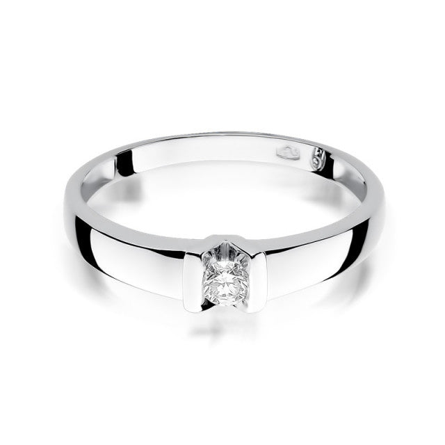 Inel Aur 14K cu Diamant Natural 0.10 ct, imaginea 5 din 11